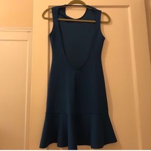 Halter dress coral blue.